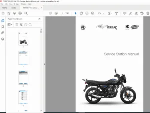 Bajaj CT125X Service Station Manual PDF - DOWNLOAD