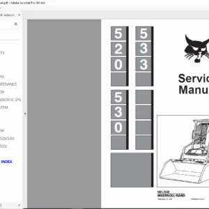 Bobcat 520, 530, 533 Skid-Steer Loader Service Manual  – PDF Download