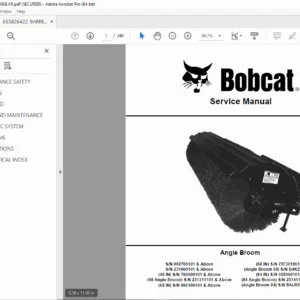Bobcat Angle Broom Service Manual – PDF Изтегляне