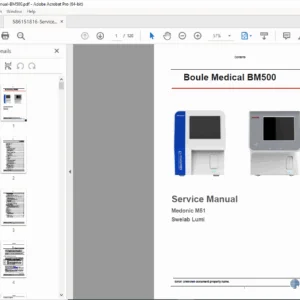 Boule Medical BM500 Service Manual – PDF Изтегляне