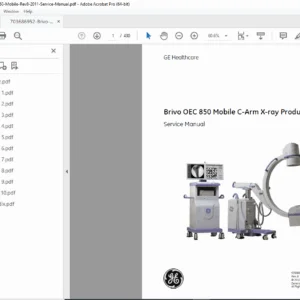 Brivo OEC 850 Mobile C-Arm Service Manual PDF