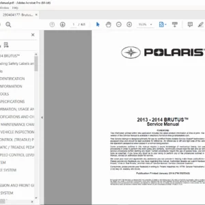Brutus 500 / 800 / 1000 Series Industrial Pressure Washer Service Manual  – PDF Download
