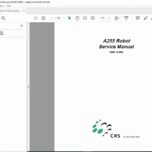 CRS A255 Robot Arm Service Manual – PDF Download
