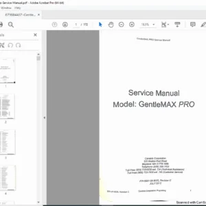 Candela GentleMax Pro Laser System Service Manual – PDF Download