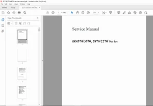 Canon iR4570/3570/2870/2270 Service Manual PDF - DOWNLOAD