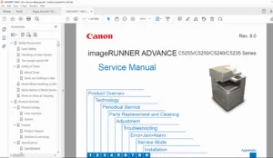 Canon image RUNNER ADVANCE C525 /C5250/C5240/C5235 Service Manual โ PDF