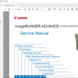Canon image RUNNER ADVANCE C525 /C5250/C5240/C5235 Service Manual – PDF