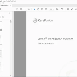 CareFusion Avea Ventilator Service Manual PDF