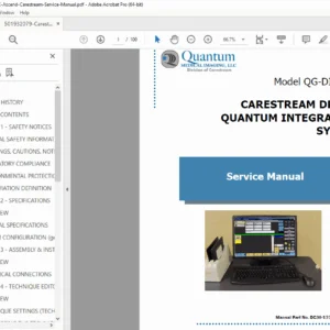 Carestream DRX-Ascend Digital Radiography System Service Manual – PDF