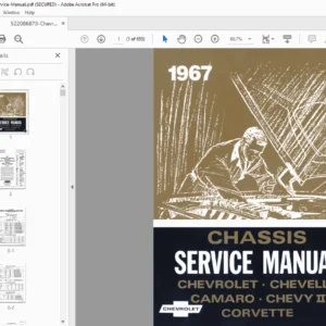 Chevrolet Chevelle, Camaro, Corvette & Chevy II Factory Service Manual – PDF