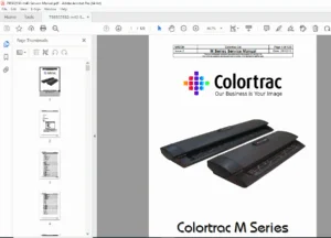 Colortrac M Series M25e M40e Scanner Service Manual PDF