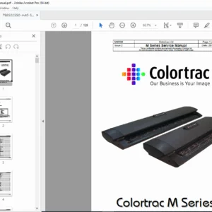 Colortrac M Series M25e M40e Scanner Service Manual PDF