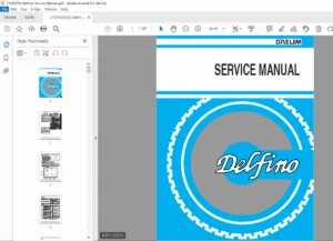Daelim Delfino 100 Scooter Service Manual – Engine, Wiring & CVT (PDF)