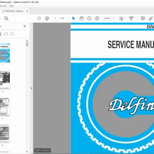 Daelim Delfino 100 Scooter Service Manual – Engine, Wiring & CVT (PDF)