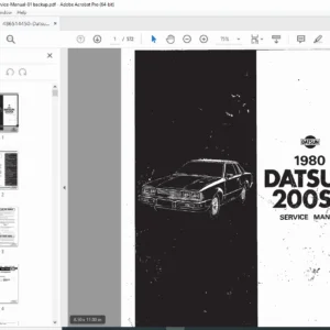 Datsun 200SX (S110 Series) 1980 Service Manual – PDF Download