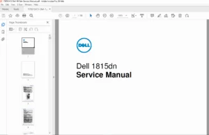 Dell 1815dn Laser MFP Service Manual – PDF Download