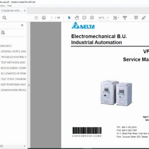 Delta VFD-M Series AC Motor Drive Service Manual – PDF Download