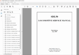 Electro-Motive Diesel SDL50 Locomotive Service Manual – PDF Download