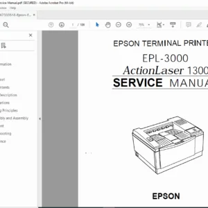 Epson EPL-3000 ActionLaser 1300 Service Manual - PDF DOWNLOAD
