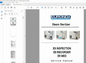 Euronda E9 Steam Sterilizer Service Manual β PDF Download