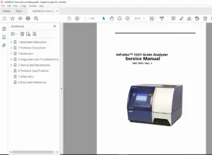 FOSS Infratec 1241 Grain Analyzer Service Manual – PDF Download