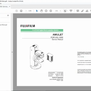 FUJIFILM FDR MS-1000 Service Manual PDF (AMULET Repair/Troubleshooting)
