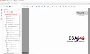 Fluke ESA612 Electrical Safety Analyzer Service Manual – PDF Download