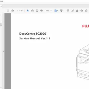 Fuji Xerox DocuCentre SC2020 Service Manual – PDF Download