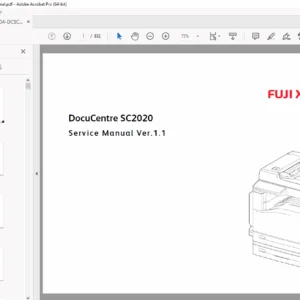 Fuji Xerox DocuCentre SC2020 Service Manual PDF