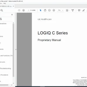 GE Logiq C5 Ultrasound System Service Manual – PDF Download