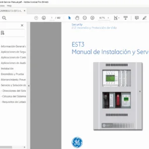 GE Security EST3 Fire Alarm System Installation and Service Manual – PDF