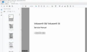 GE Voluson S8 S6 Ultrasound System Service Manual – PDF Download