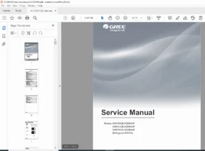 Gree U-Crown Split Air Conditioner Service Manual – PDF Download