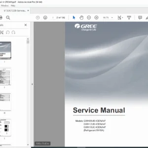 Gree U-Crown Split Air Conditioner  Service Manual – PDF Download