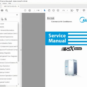 Gree V5X VRF R410A Series Commercial Air Conditioner Service Manual – PDF