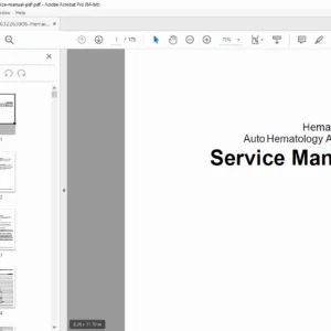 HEMAX 530AL Auto Hematology Analyzer Service Manual – PDF Download