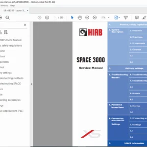 HIAB SPACE 3000 Crane Electronic Safety System Service Manual – PDF Download
