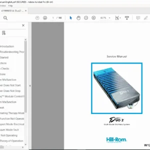 Hill-Rom Duo 2 Multi-Mode Mattress System Service Manual (PDF Download)