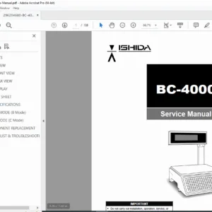 Ishida BC-4000 Weighing Label Printer Service Manual – PDF Download