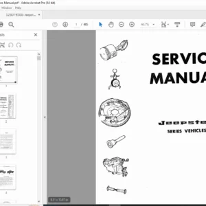 Jeepster Commando C-101 CJ5 CJ6 Service Manual - PDF DOWNLOAD