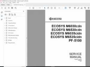 Kyocera ECOSYS M6030cdn Service Manual PDF
