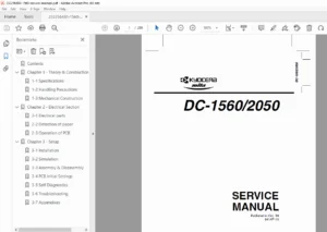 Kyocera TASKalfa 5500i/4500i/3500i Service Manual PDF (Repair/Errors)