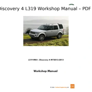 Land Rover Discovery 4 L319 (SDV6/SCV6) Workshop Service Manual 2013–2015 PDF