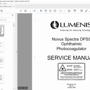 Lumenis Novus Spectra Laser Service Manual PDF