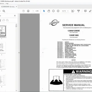 Manitowoc 12000E Crane Service Manual – PDF Изтегляне