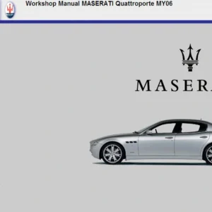 Maserati Quattroporte V Workshop Service Manual (Model Years 2006–2007) - PDF