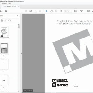 Meggitt / S-TEC Flight Line Service Manual for Rate-Based Autopilots – PDF Download