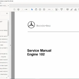 Mercedes-Benz M102 Engine Service Manual 1984–1993 – PDF Download