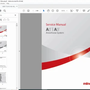 Mindray A5 A3 Anesthesia System Service Manual – PDF Download