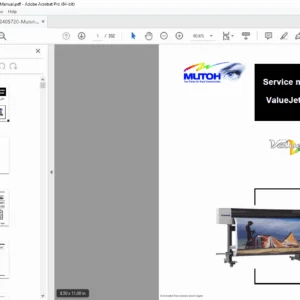 Mutoh ValueJet 1304 Wide-Format Printer Service Manual – PDF Download